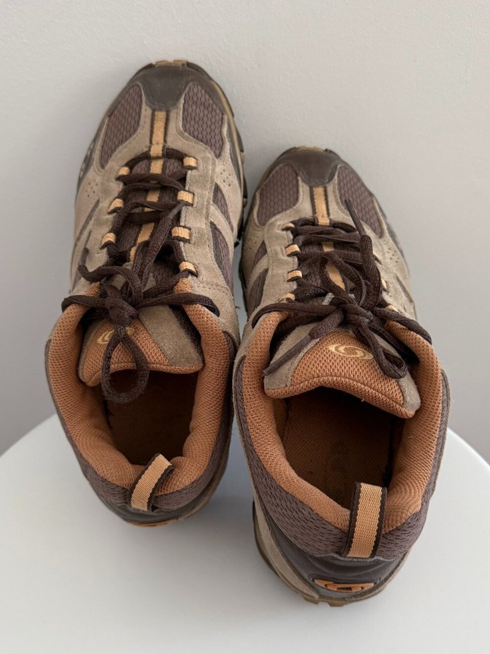 Salomon - Elios GTX - Trail hiking shoes - Tan/Orange - Women Size 8